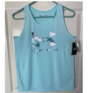 Under Armour Girls Mint Green Tank Top